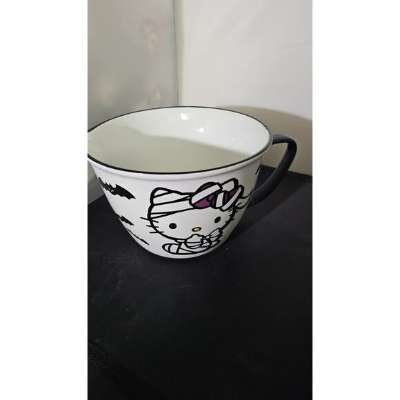 New Hello Kitty Ceramic Mixing Bowl Halloween Mummy Purple Bow By Zrike Brands - Picture 3 of 6